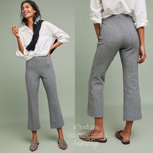 NWT ANTHROPOLOGIE Double Knit Cropped Flare Pants